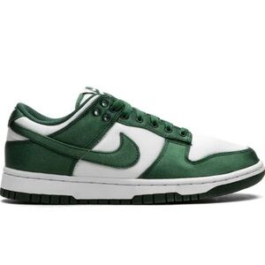 New Nike Dunk Low "Green Satin" Sneakers